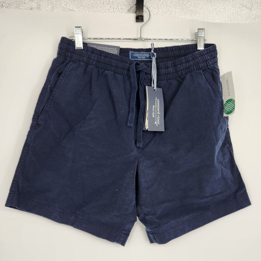 Vineyard Vines Men's Navy Small 7" Pull On‎ Surfside Shorts NWT